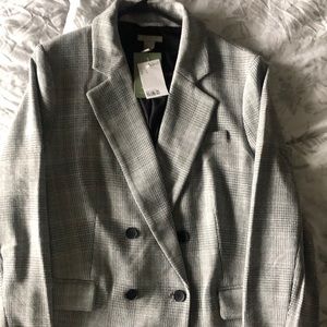 Oversized long blazer